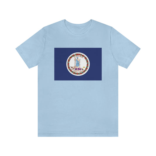 Virginia Flag Unisex Jersey Short Sleeve Tee Tshirt T-shirt