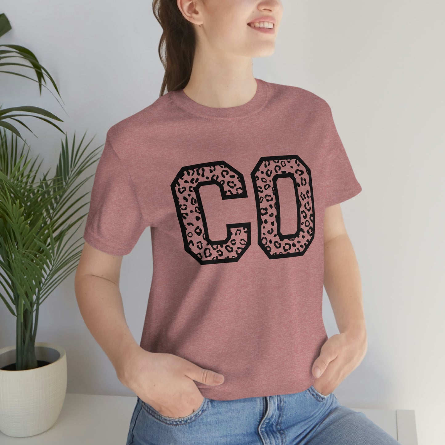 Colorado Leopard Print Unisex Jersey Short Sleeve Tee Tshirt T-shirt