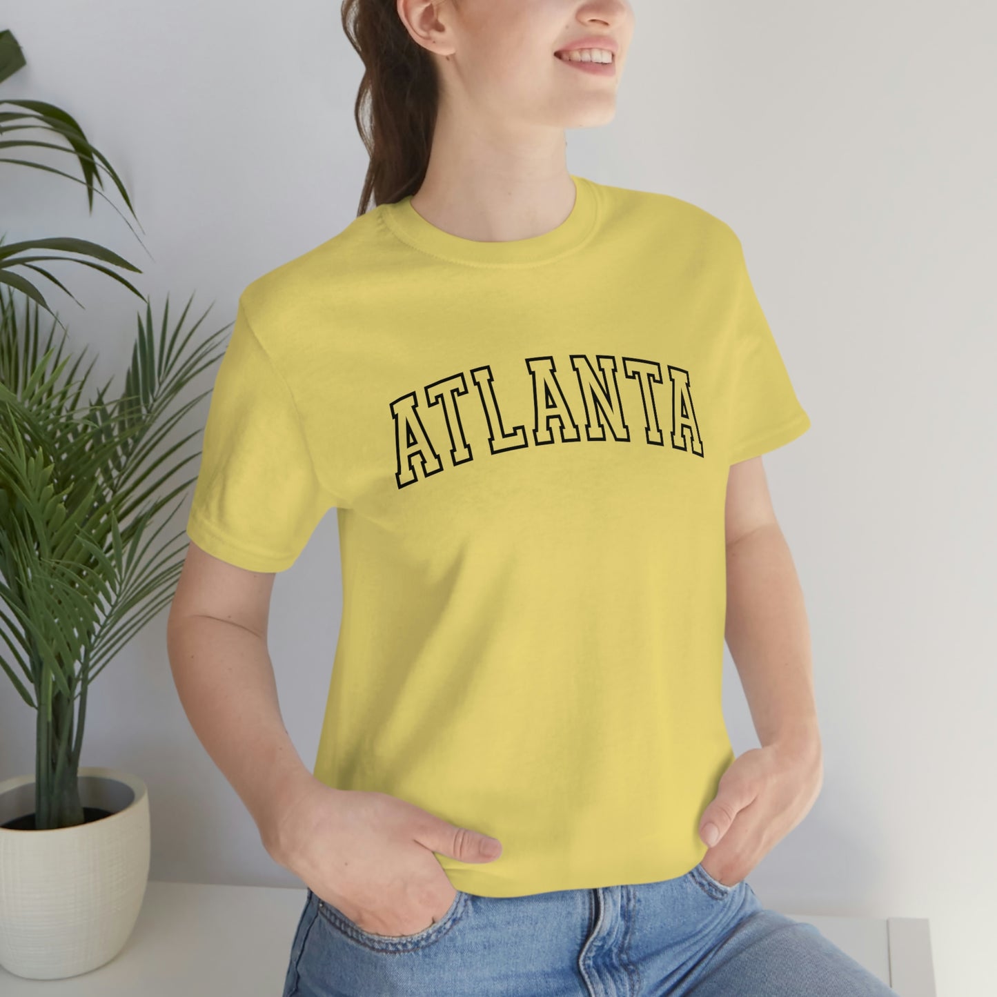 Atlanta Georgia Varsity Letters Arch Short Sleeve T-shirt