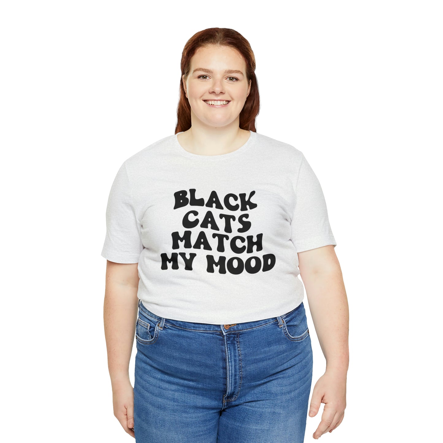Black Cats Match My Mood Short Sleeve T-shirt