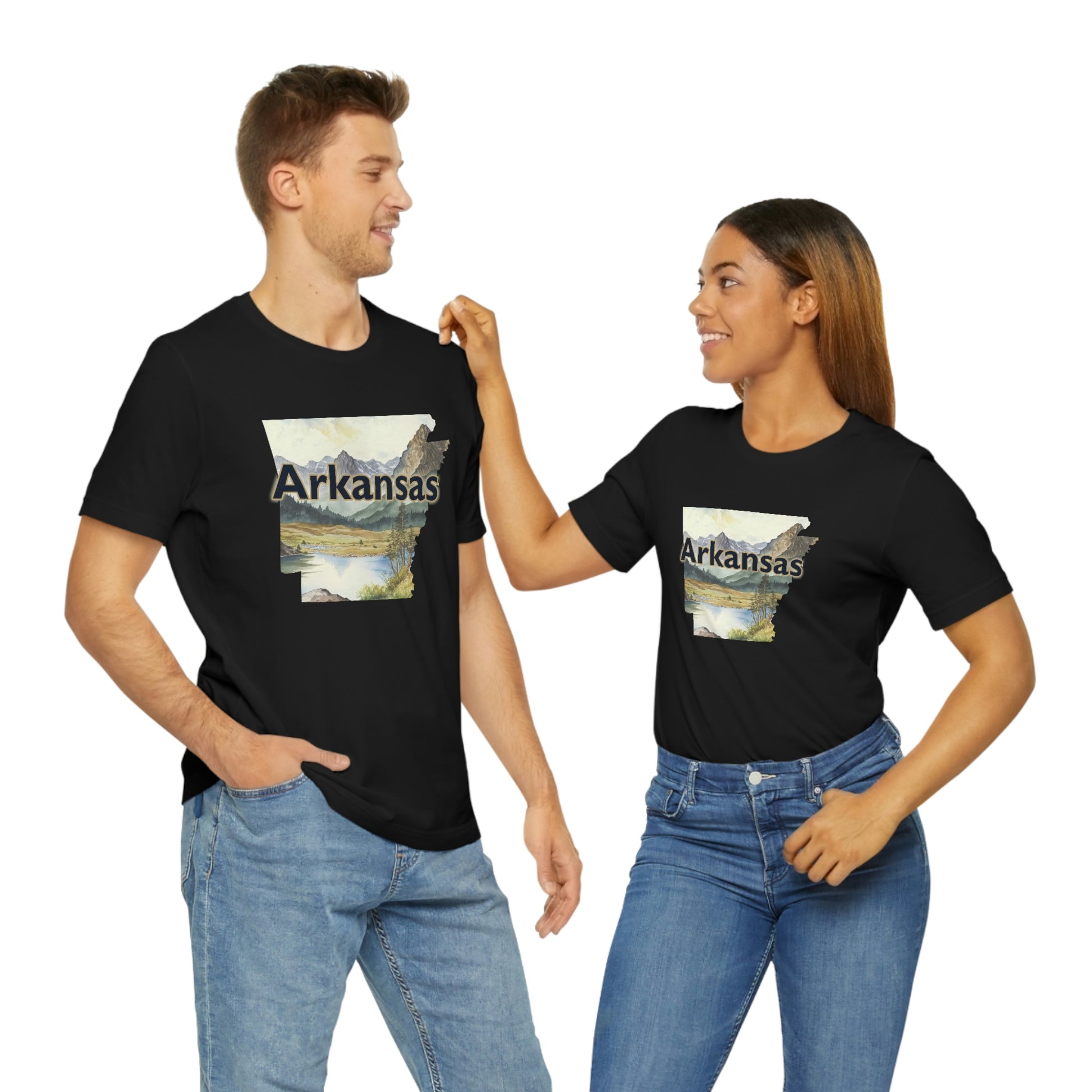 Arkansas Landscape Unisex Jersey Short Sleeve Tee Tshirt T-shirt