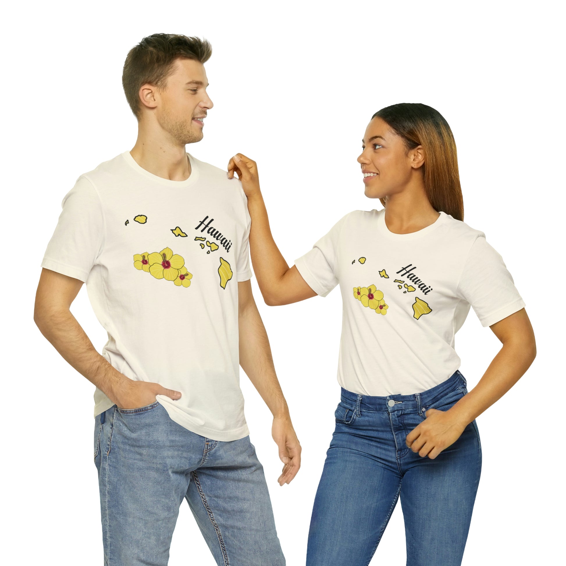Hawaii State Flower Short Sleeve T-shirt