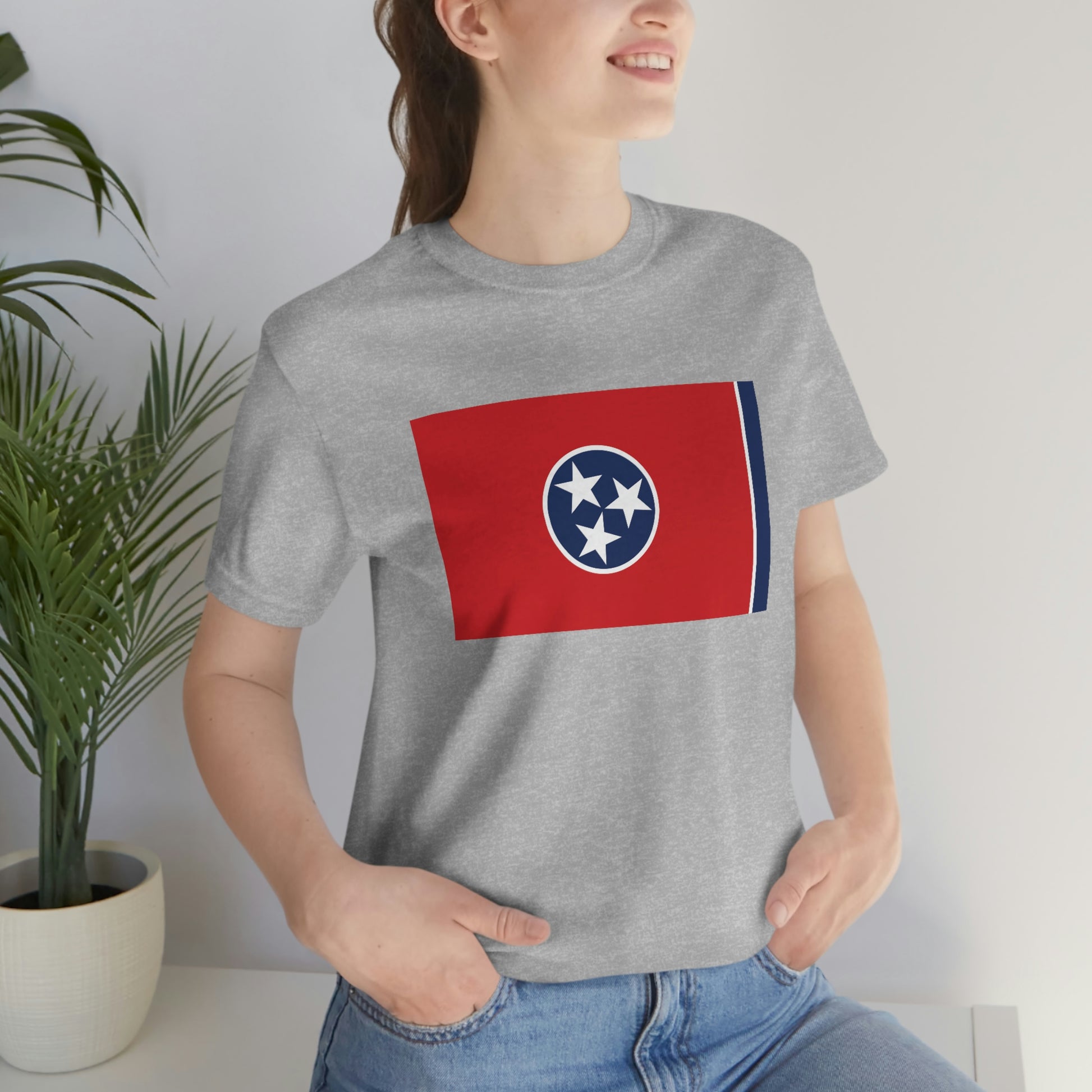 Tennessee Flag Unisex Jersey Short Sleeve Tee Tshirt T-shirt