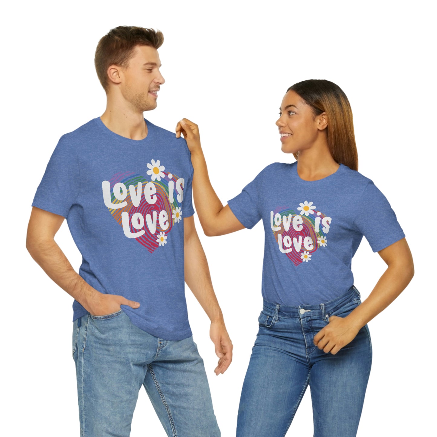 Love is Love Print Unisex Jersey Short Sleeve Tee