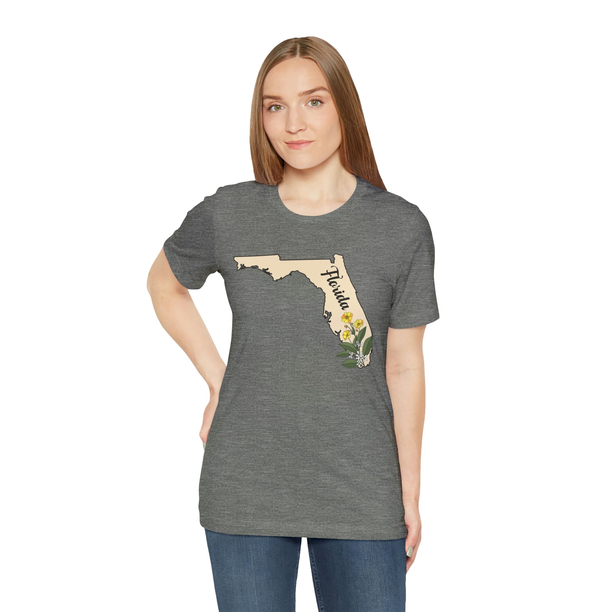 Florida State Flower Short Sleeve T-shirt