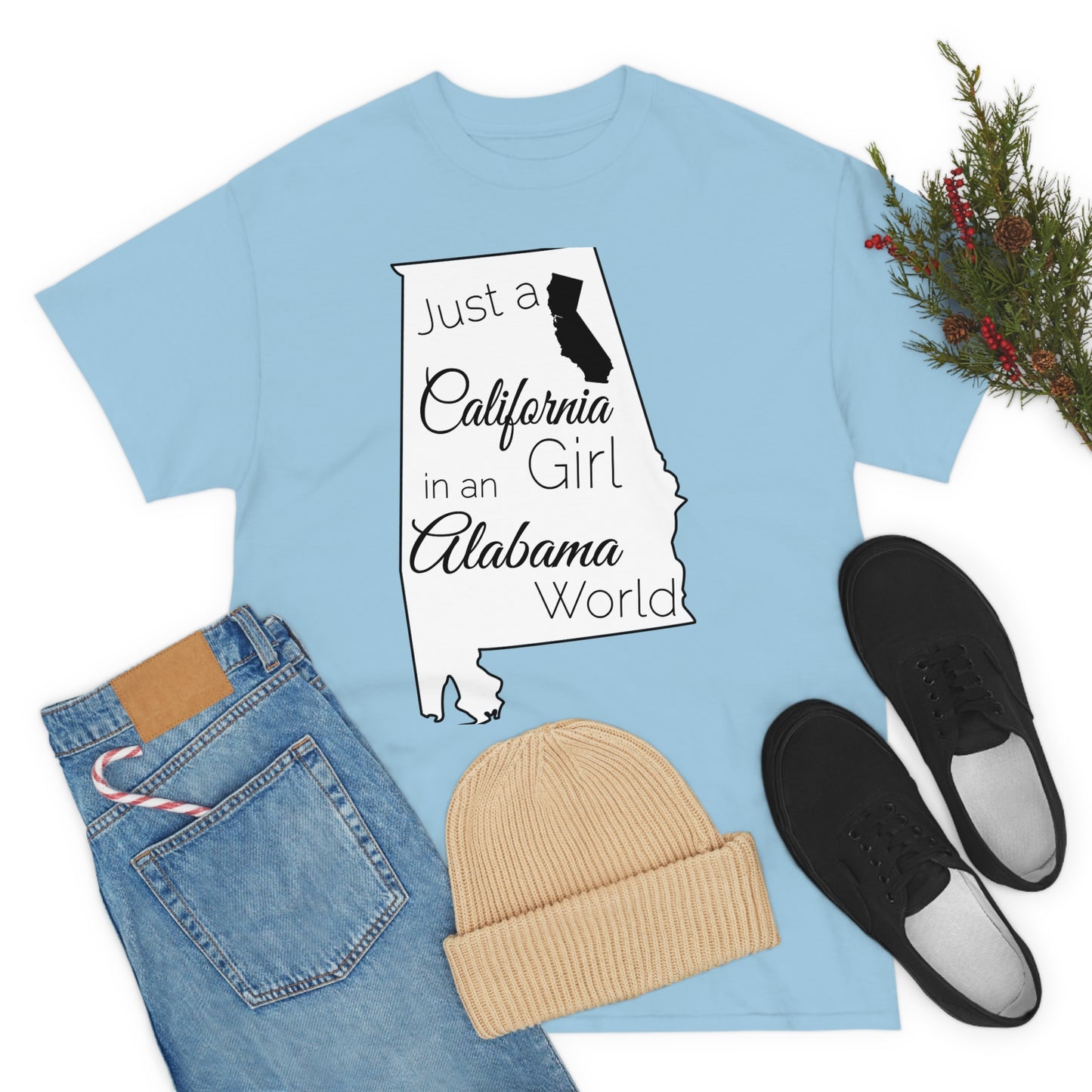 Just a California Girl in an Alabama World Unisex Heavy Cotton Tee