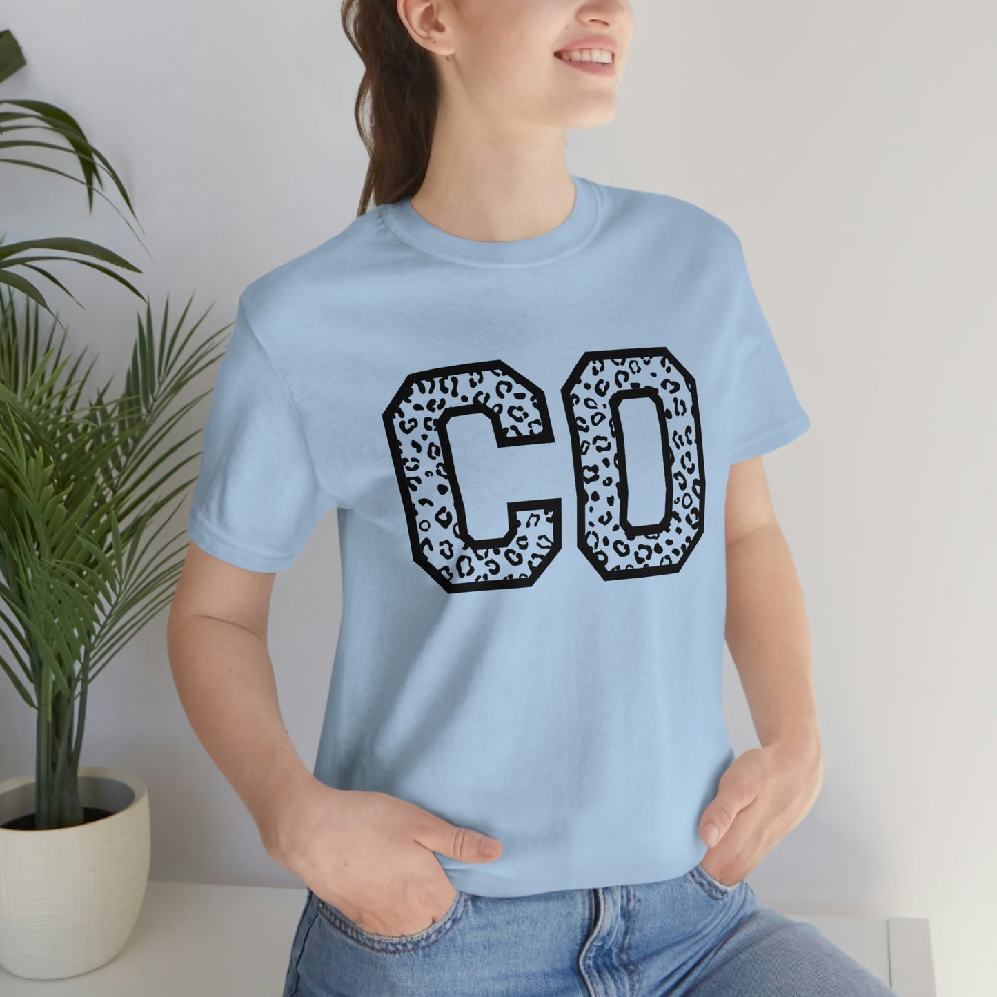 Colorado Leopard Print Unisex Jersey Short Sleeve Tee Tshirt T-shirt