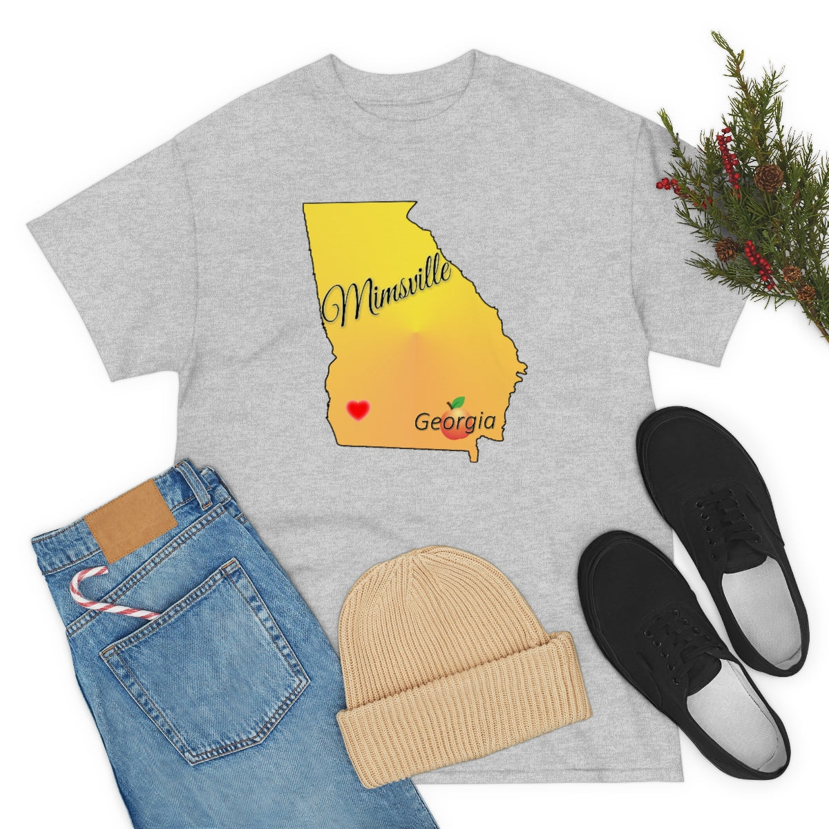 Mimsville Georgia Unisex Heavy Cotton Tee