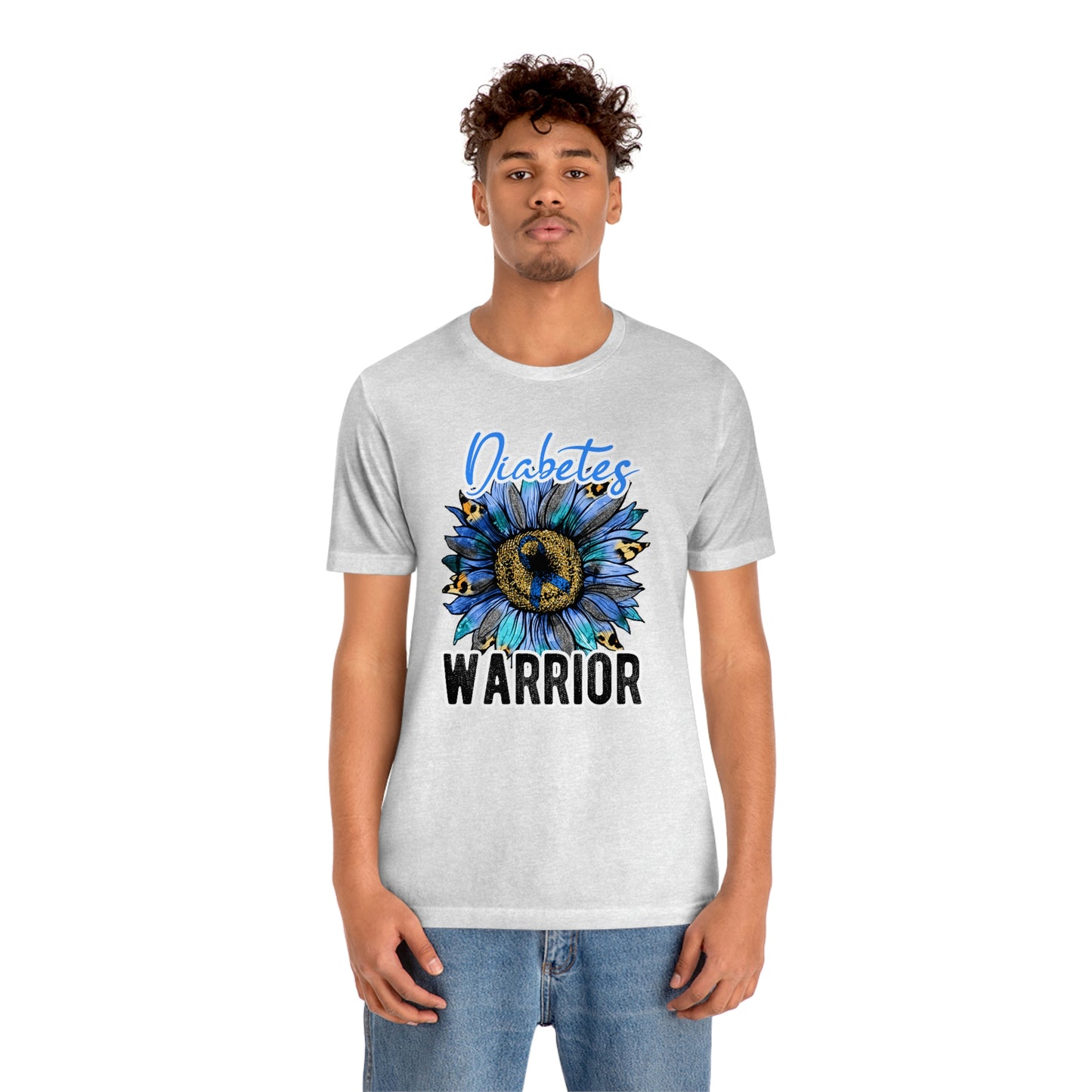 Diabetes Warrior Diabetes Awareness Print Unisex Jersey Short Sleeve Tee