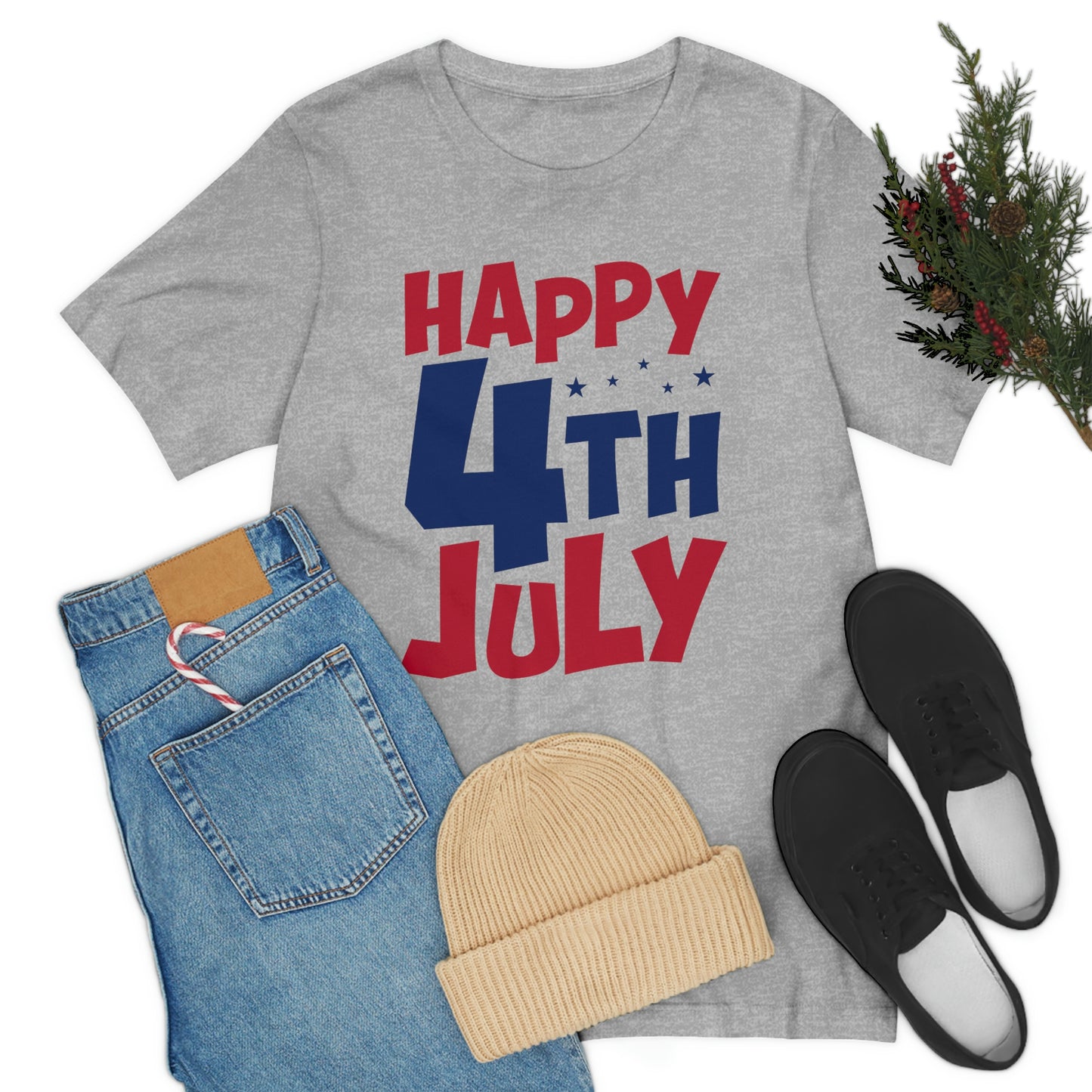 Happy 4th of July Unisex Jersey Short Sleeve Tee