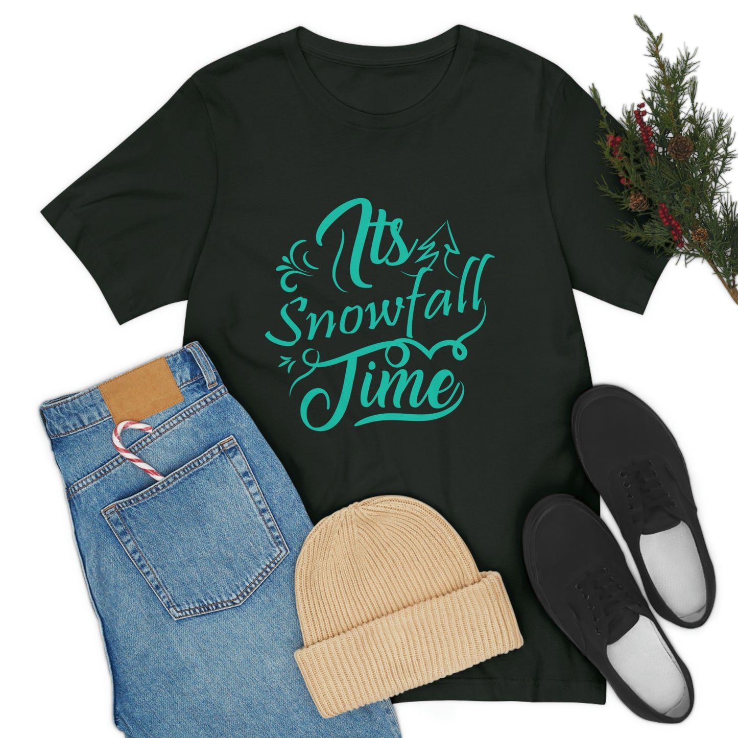 It's Snowfall Time Print Unisex Jersey Short Sleeve Tee