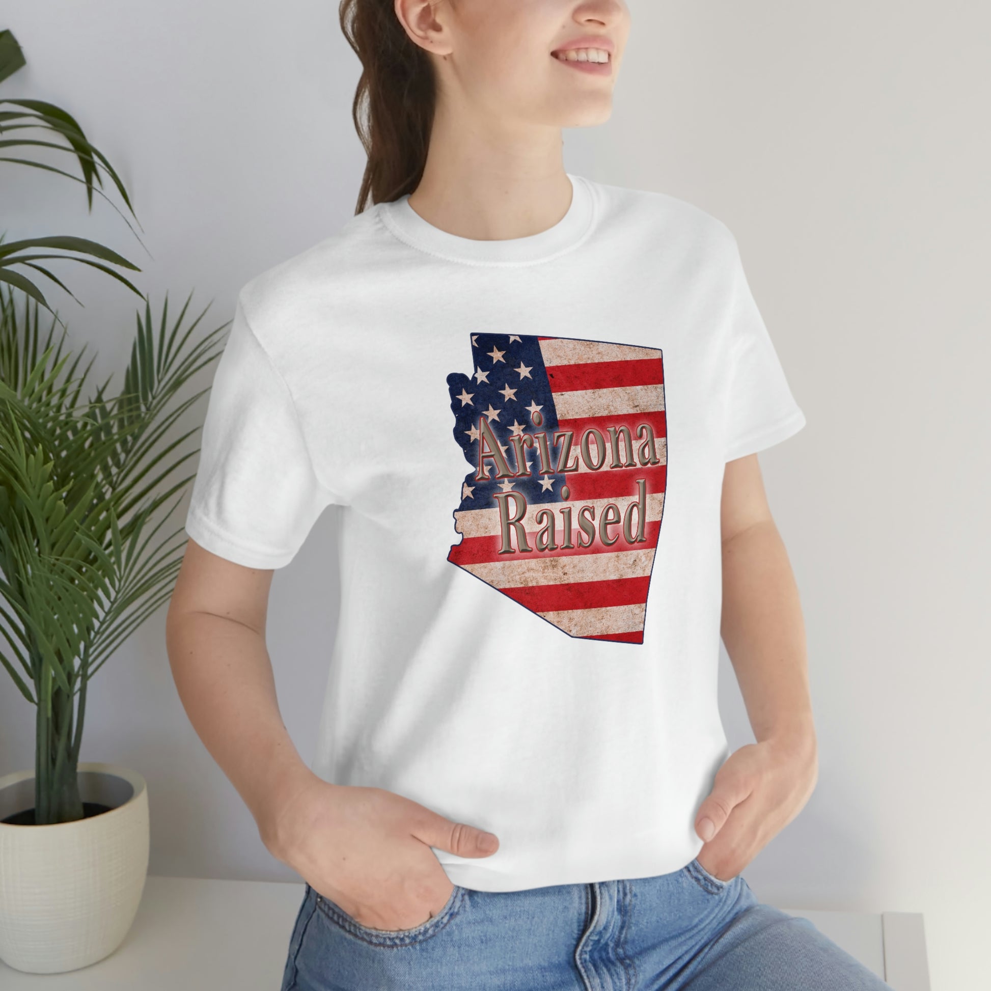 Arizona Raised Flag Unisex Jersey Short Sleeve Tee Tshirt T-shirt