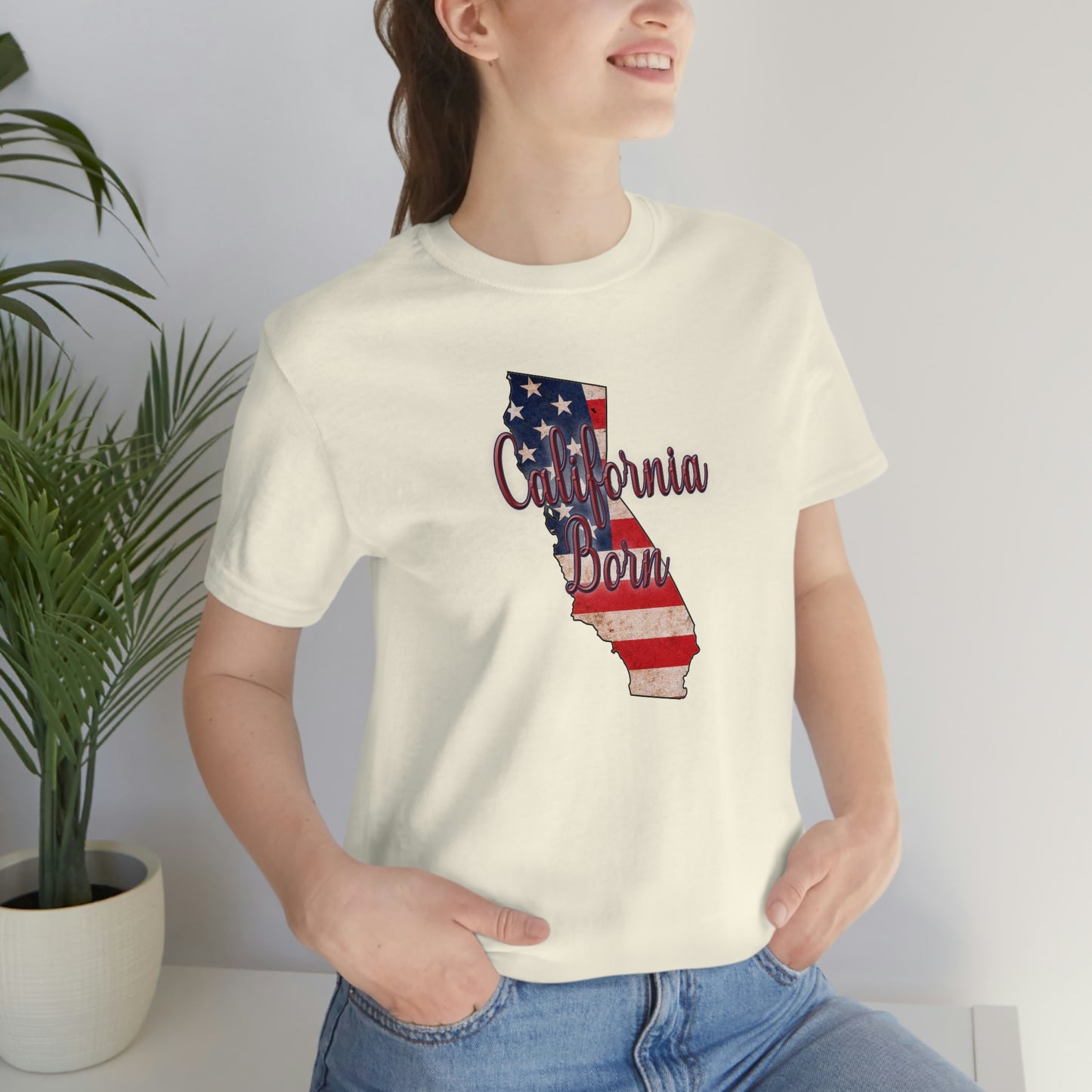 California US Flag Unisex Jersey Short Sleeve Tee Tshirt T-shirt