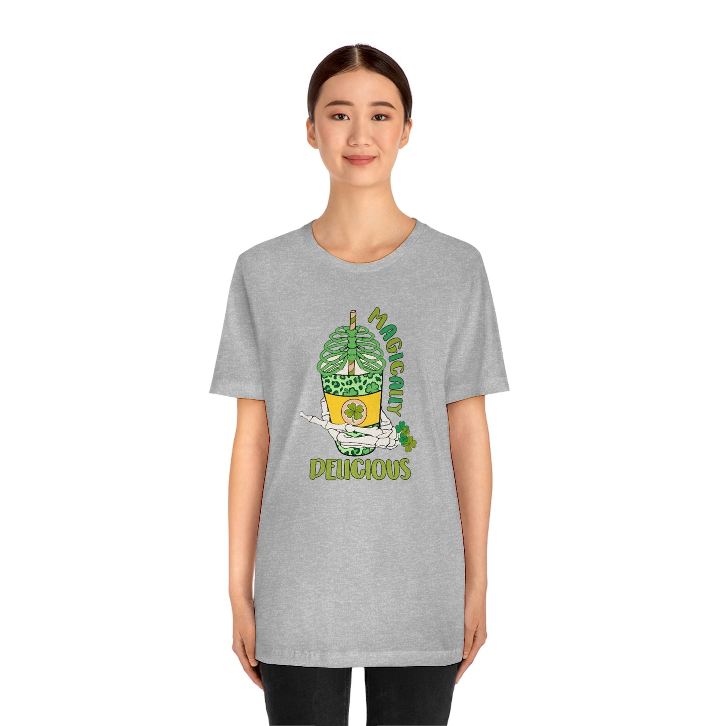 Magically Delicious Coffee Cup St. Patrick's Day Unisex Jersey Short Sleeve Tee