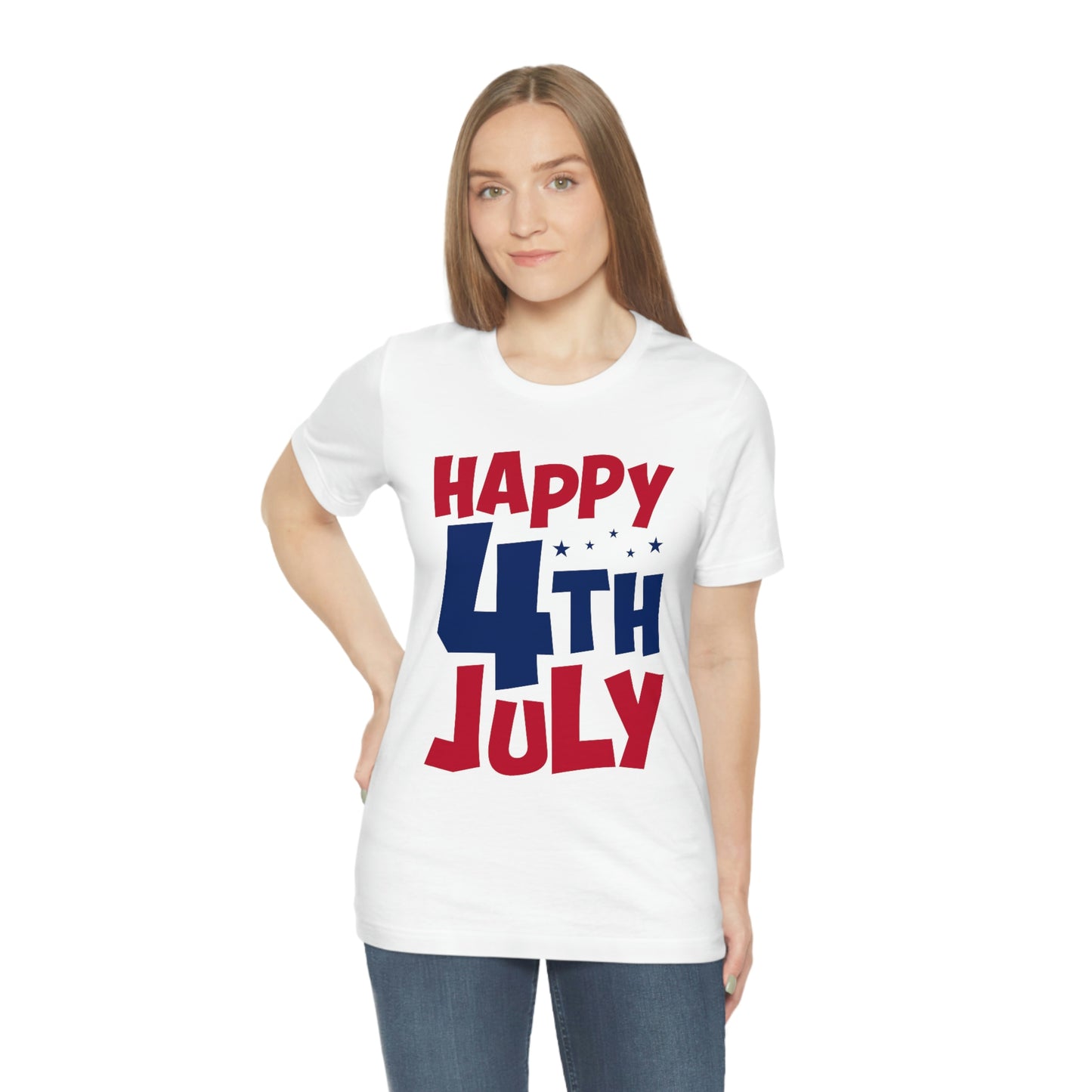 Happy 4th of July Unisex Jersey Short Sleeve Tee