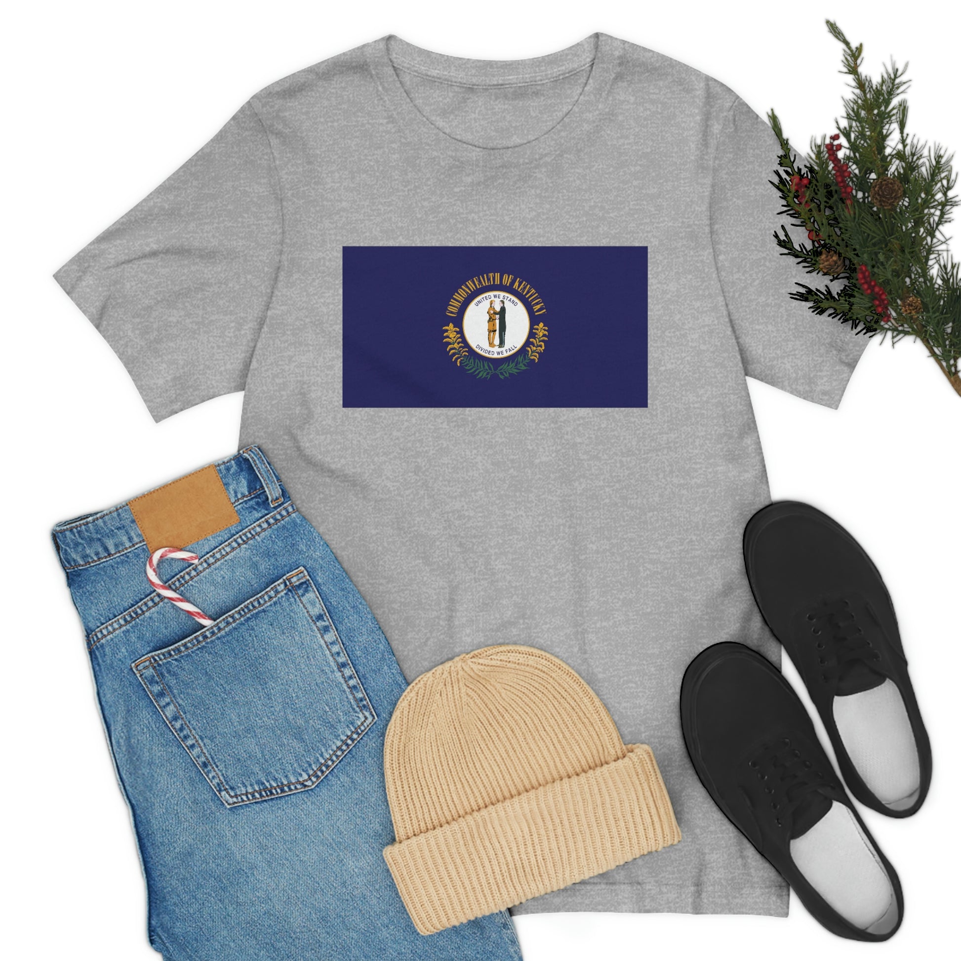 Kentucky Flag Unisex Jersey Short Sleeve Tee Tshirt T-shirt