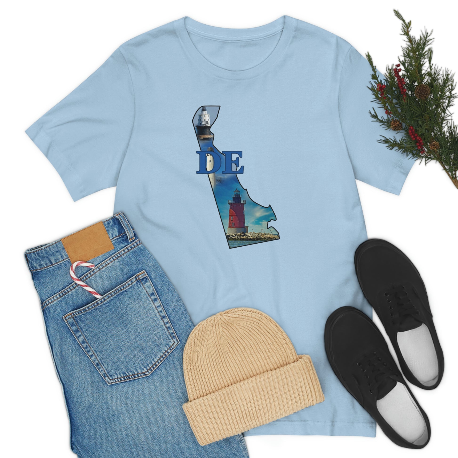 Delaware Lighthouse Short Sleeve  T-shirt