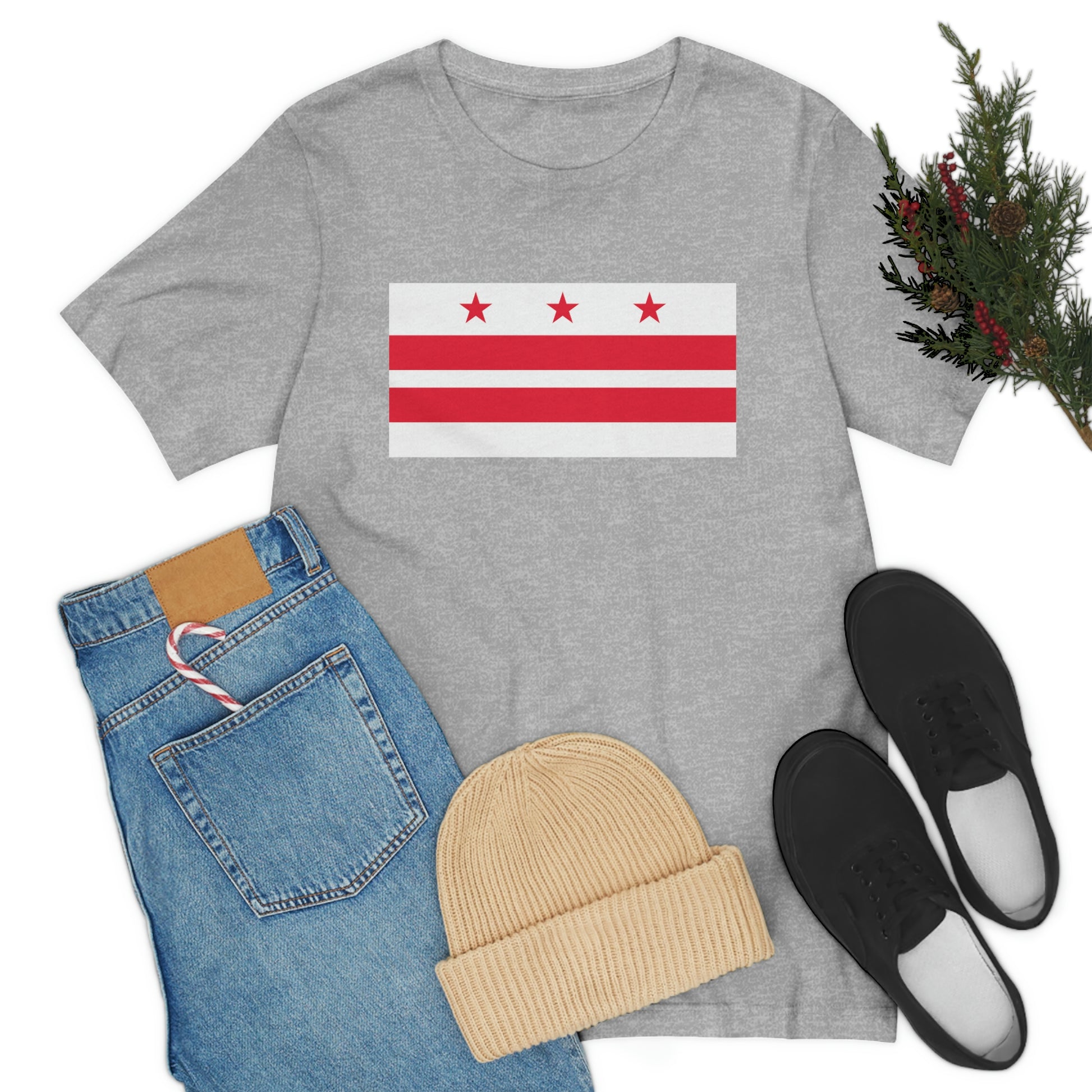 Washington DC Flag Unisex Jersey Short Sleeve Tee Tshirt T-shirt
