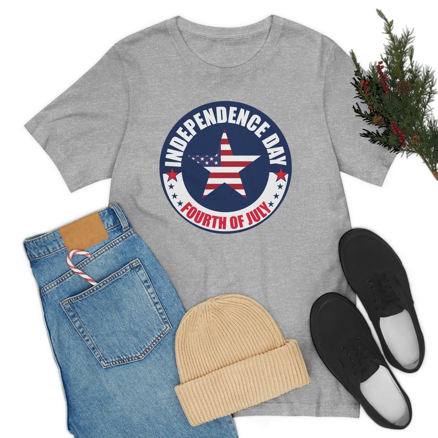 Independence Day Happy 4th of July Unisex Jersey Short Sleeve Tee