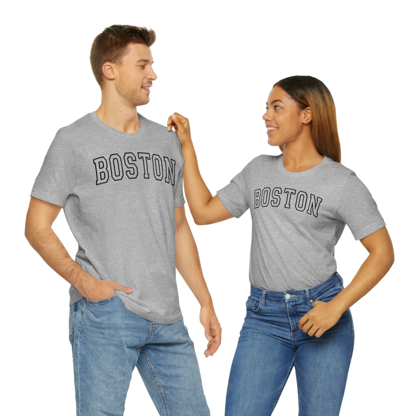 Boston Varsity Letters Arch Short Sleeve T-shirt