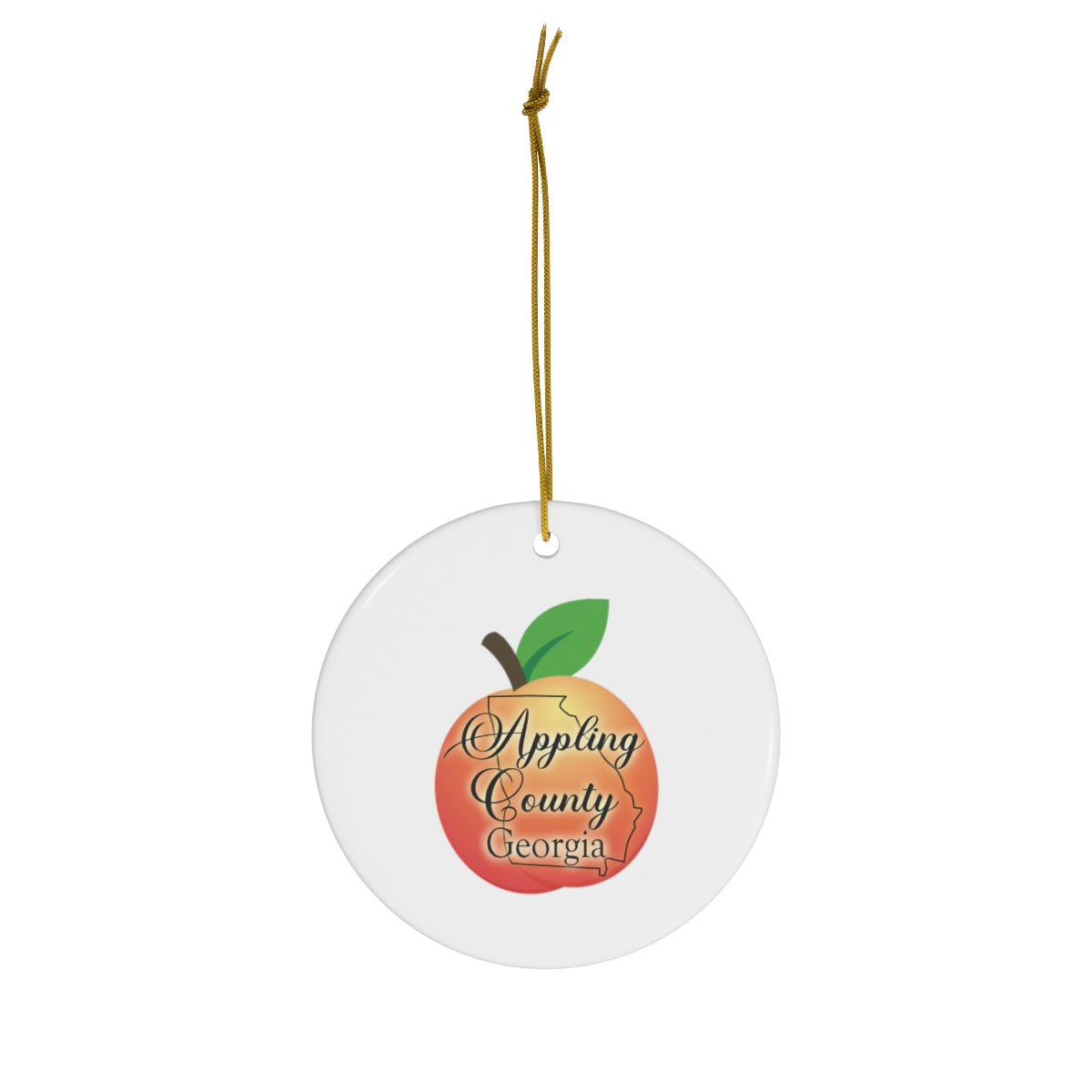 Appling County Georgia Ceramic Ornament, 1-Pack