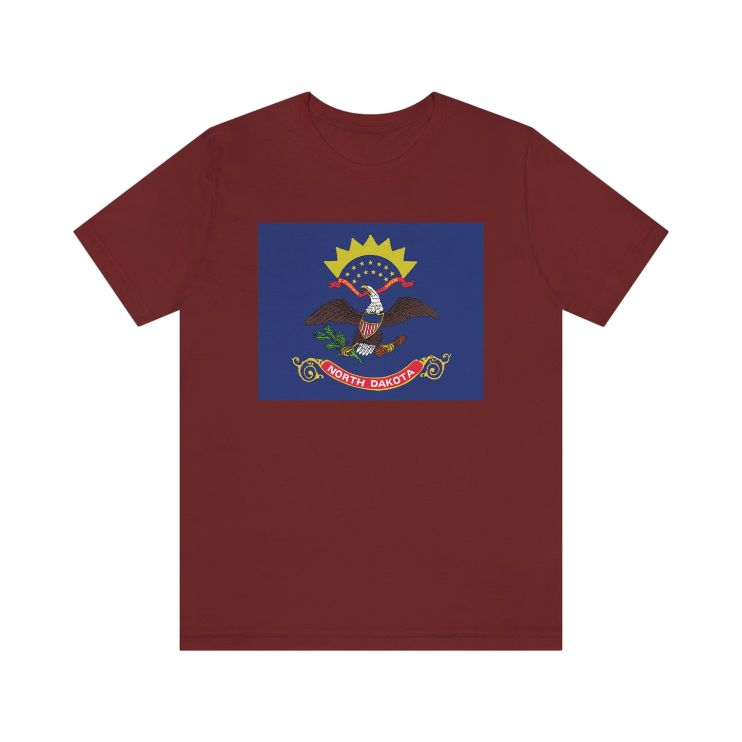 North Dakota Flag Unisex Jersey Short Sleeve Tee Tshirt T-shirt