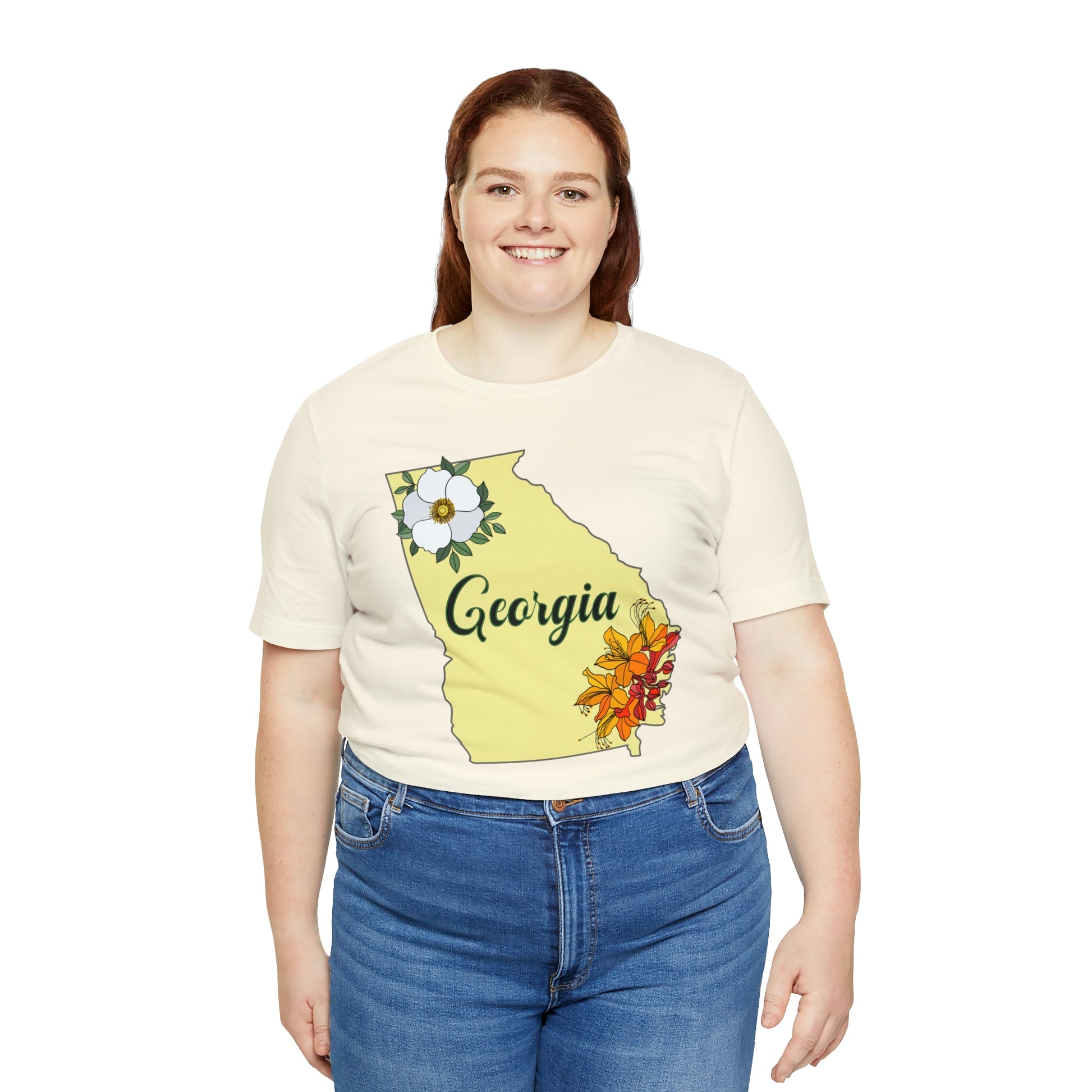 Georgia State Flower Short Sleeve T-shirt