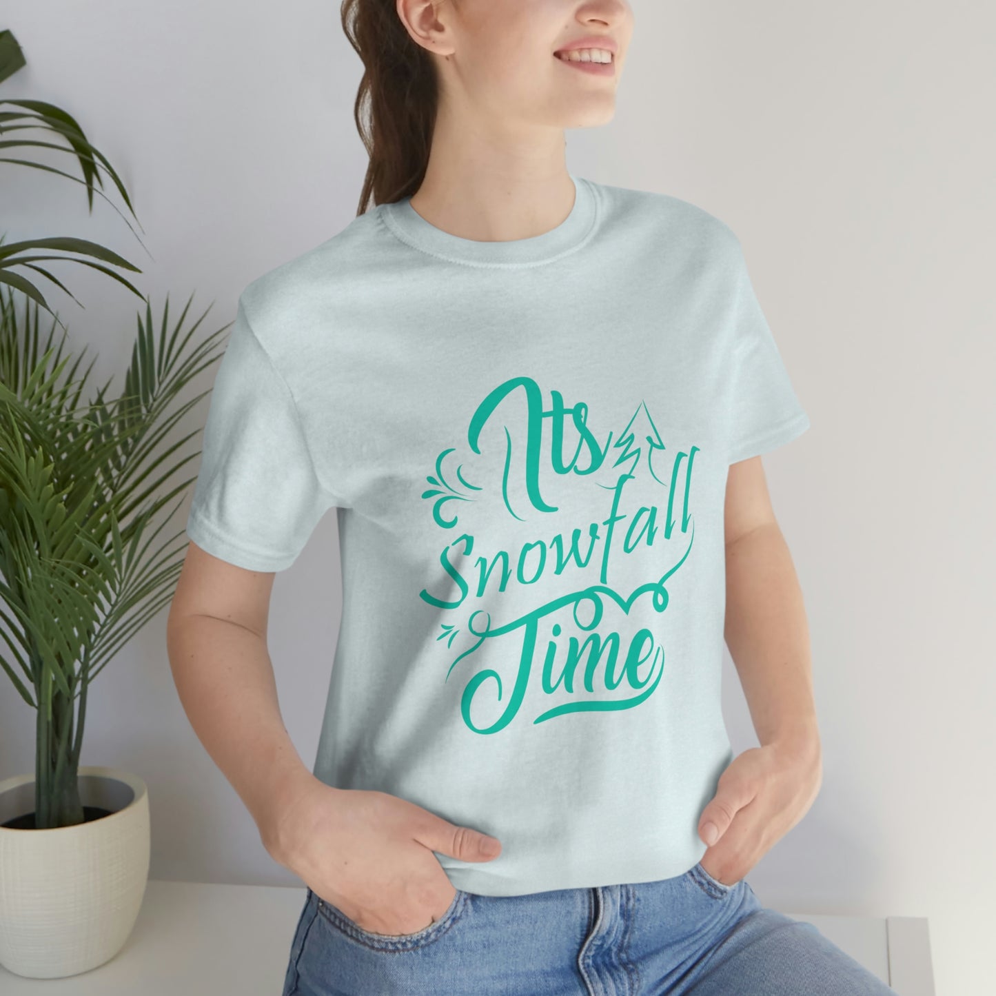 It's Snowfall Time Print Unisex Jersey Short Sleeve Tee