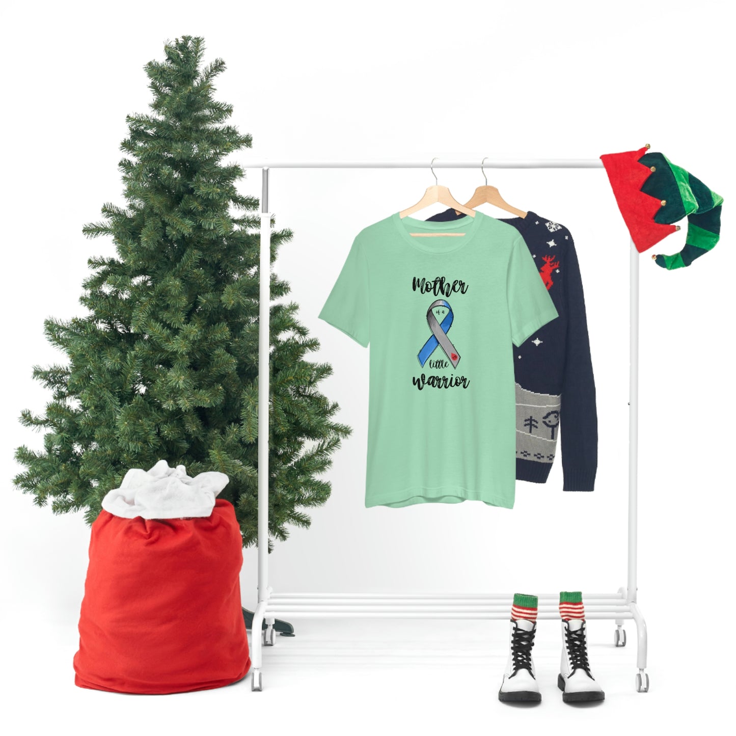 Mother of a Little Warrior Print Unisex Jersey Short Sleeve Tee
