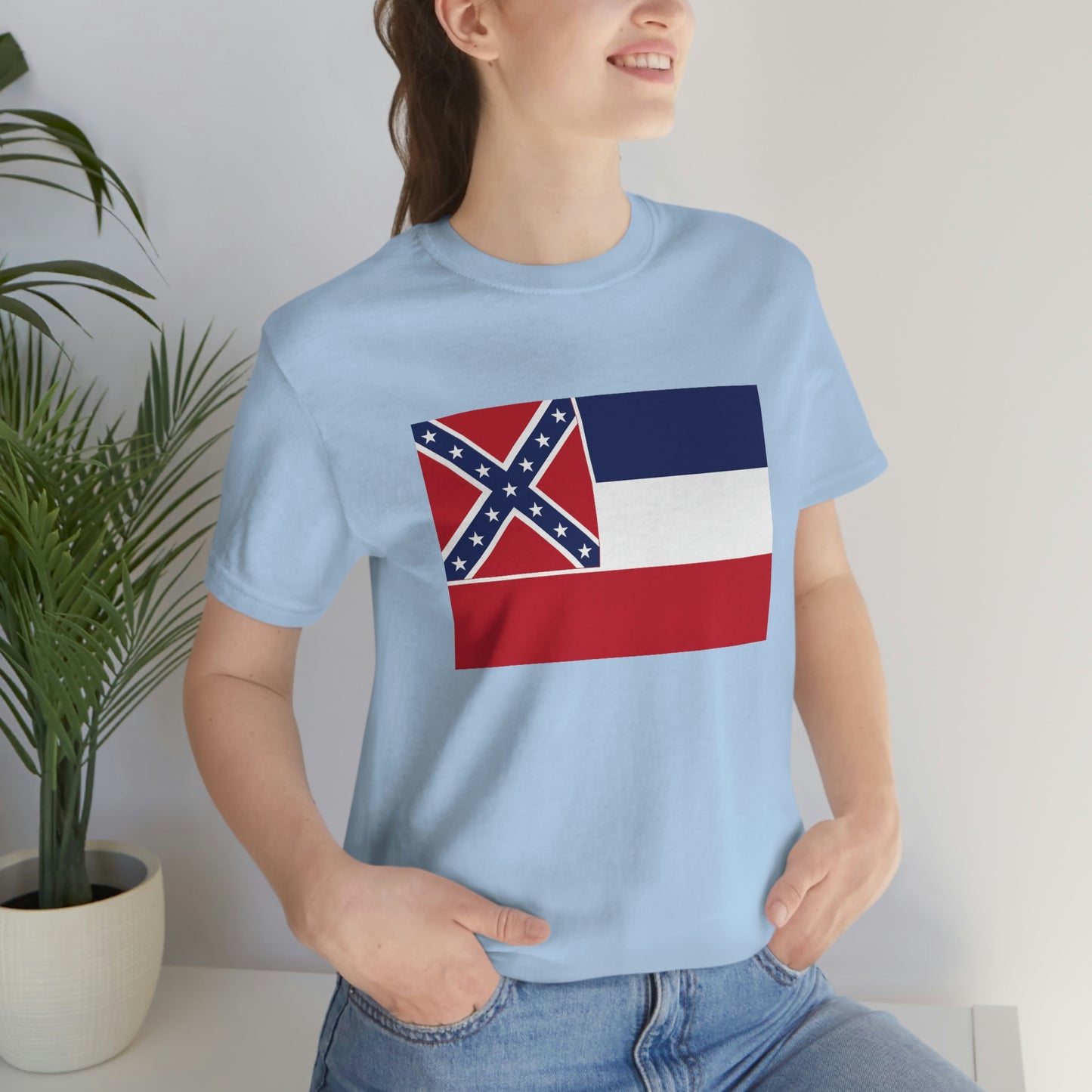 Mississippi Flag Unisex Jersey Short Sleeve Tee Tshirt T-shirt