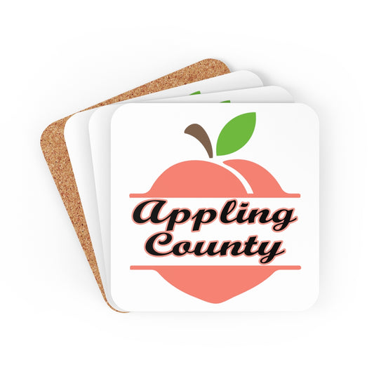 Appling County Georgia Corkwood Coaster Set