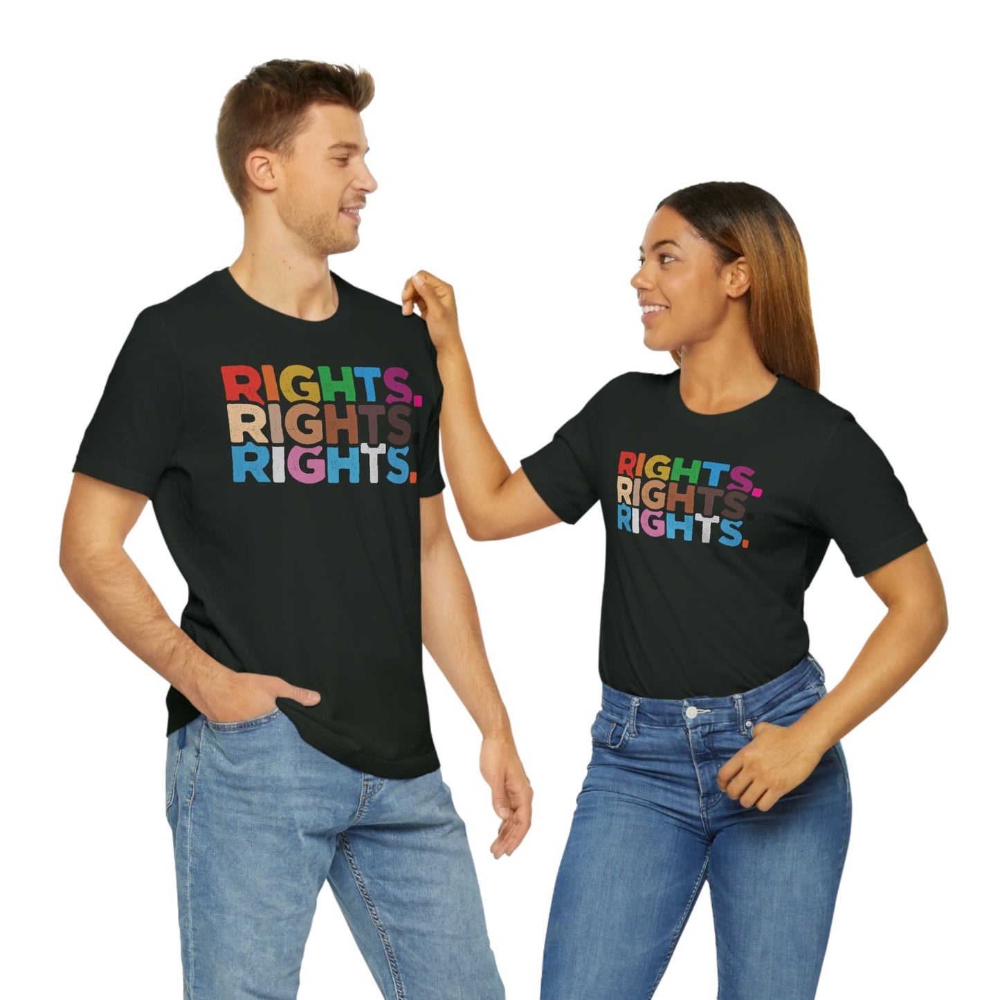 Rights. Rights. Rights. LGBTQIA Unisex Jersey Short Sleeve Tee