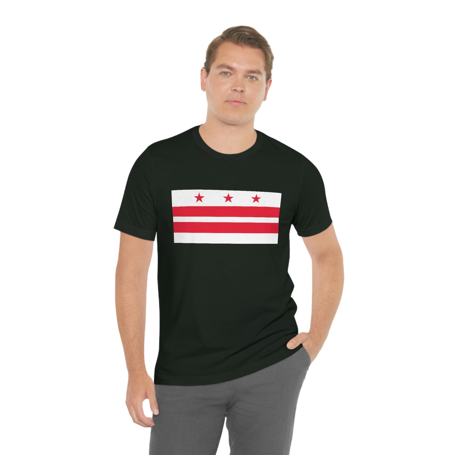 Washington DC Flag Unisex Jersey Short Sleeve Tee Tshirt T-shirt