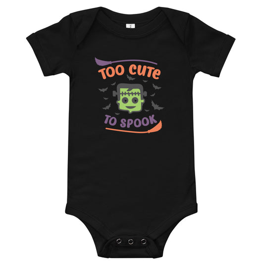 Too Cute to Spook Baby short sleeve one piece