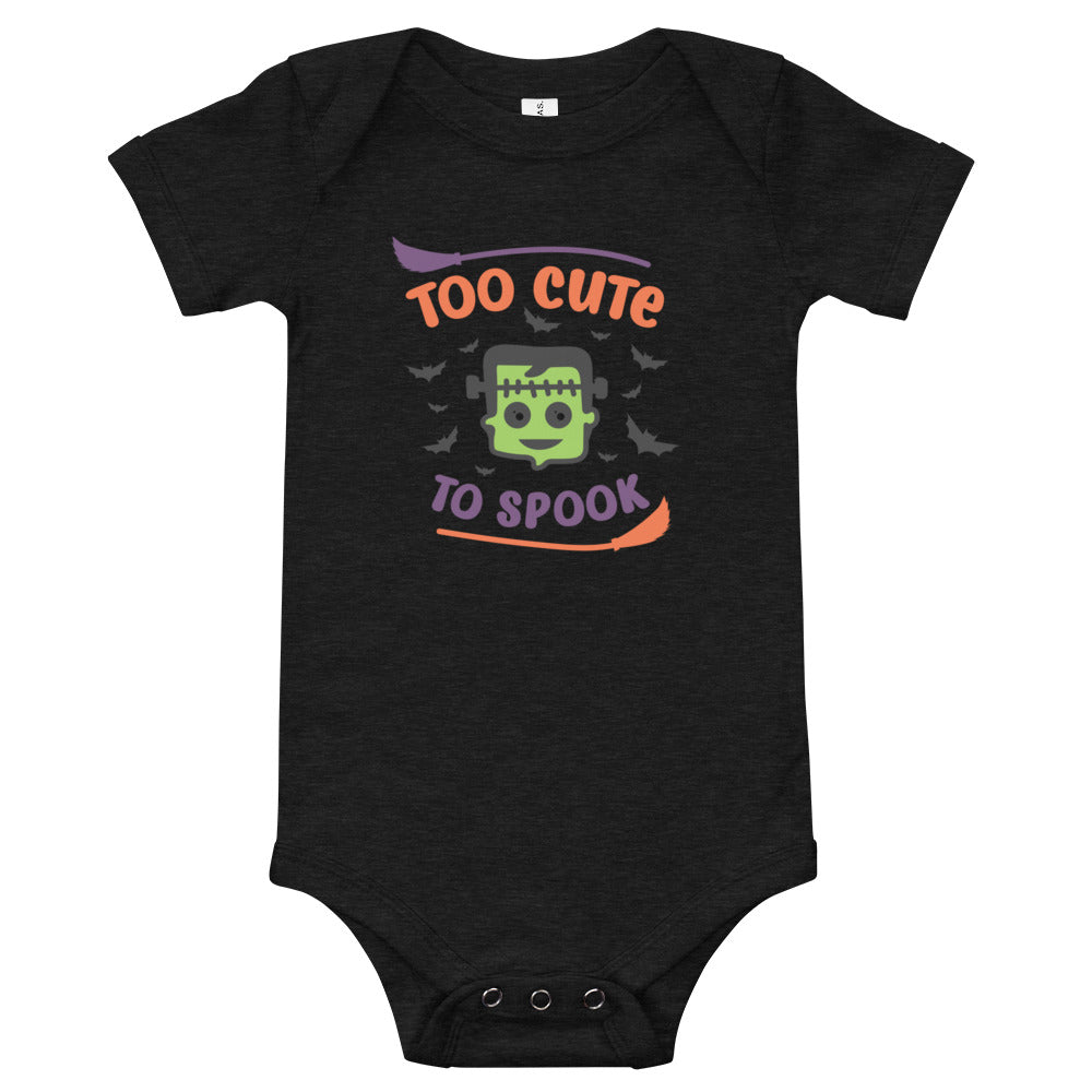 Too Cute to Spook Baby short sleeve one piece