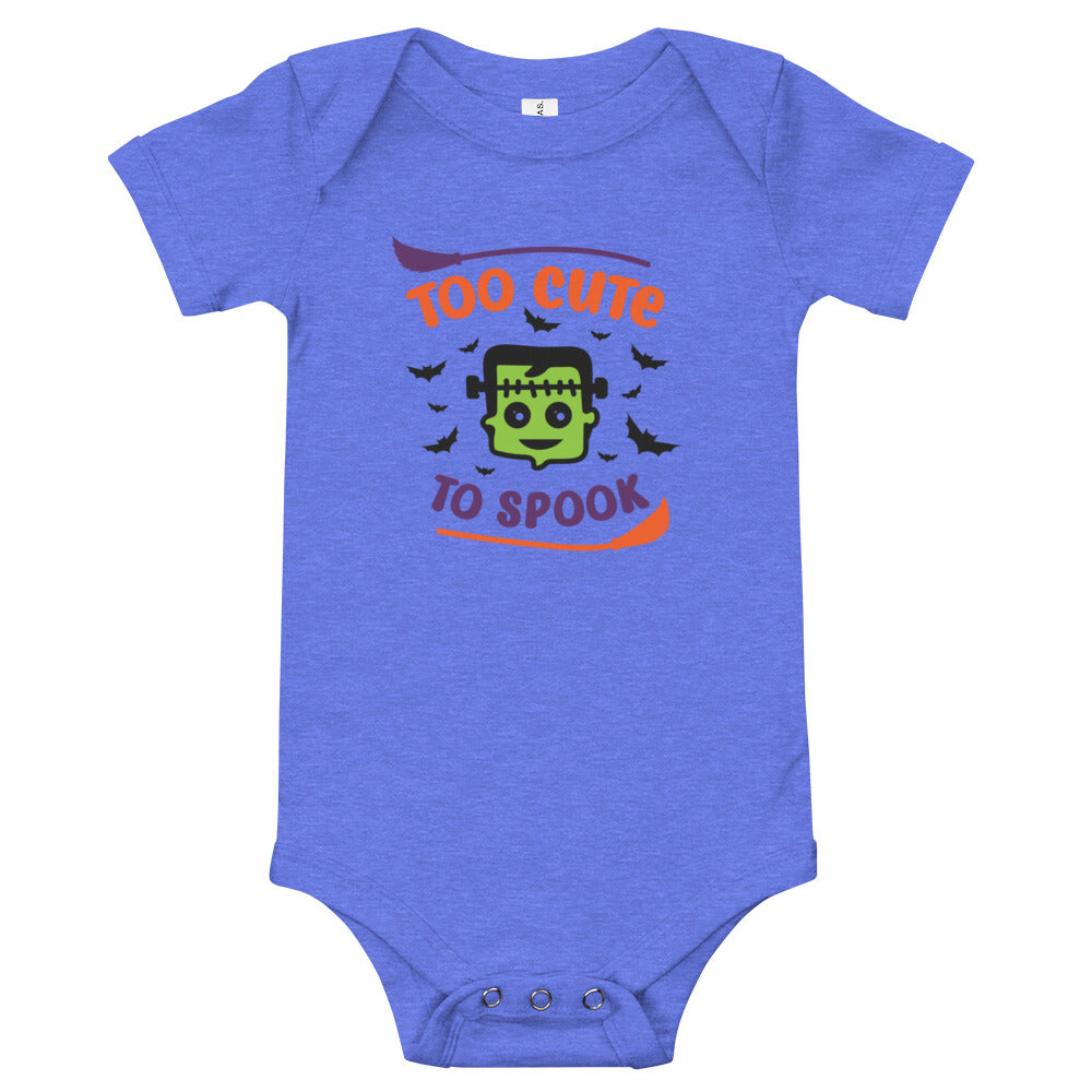 Too Cute to Spook Baby short sleeve one piece