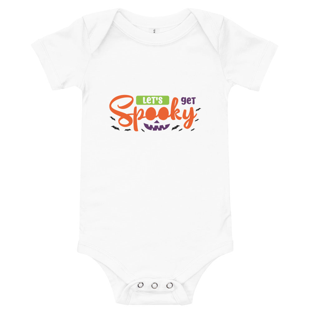 Let's Get Spooky Baby short sleeve one piece