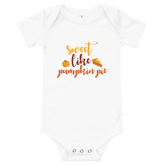 Sweet Like Pumpkin Pie Baby short sleeve one piece