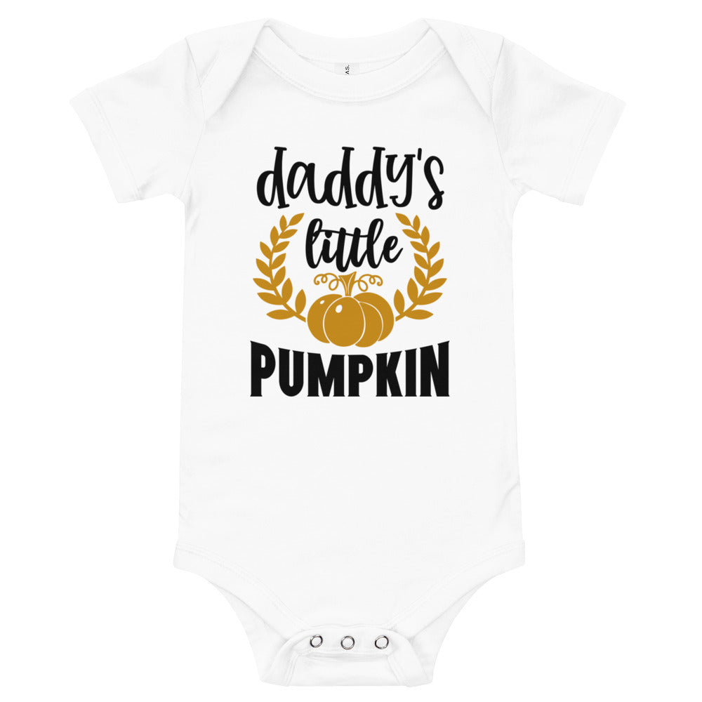 Daddy's Little Pumpkin Baby short sleeve one piece