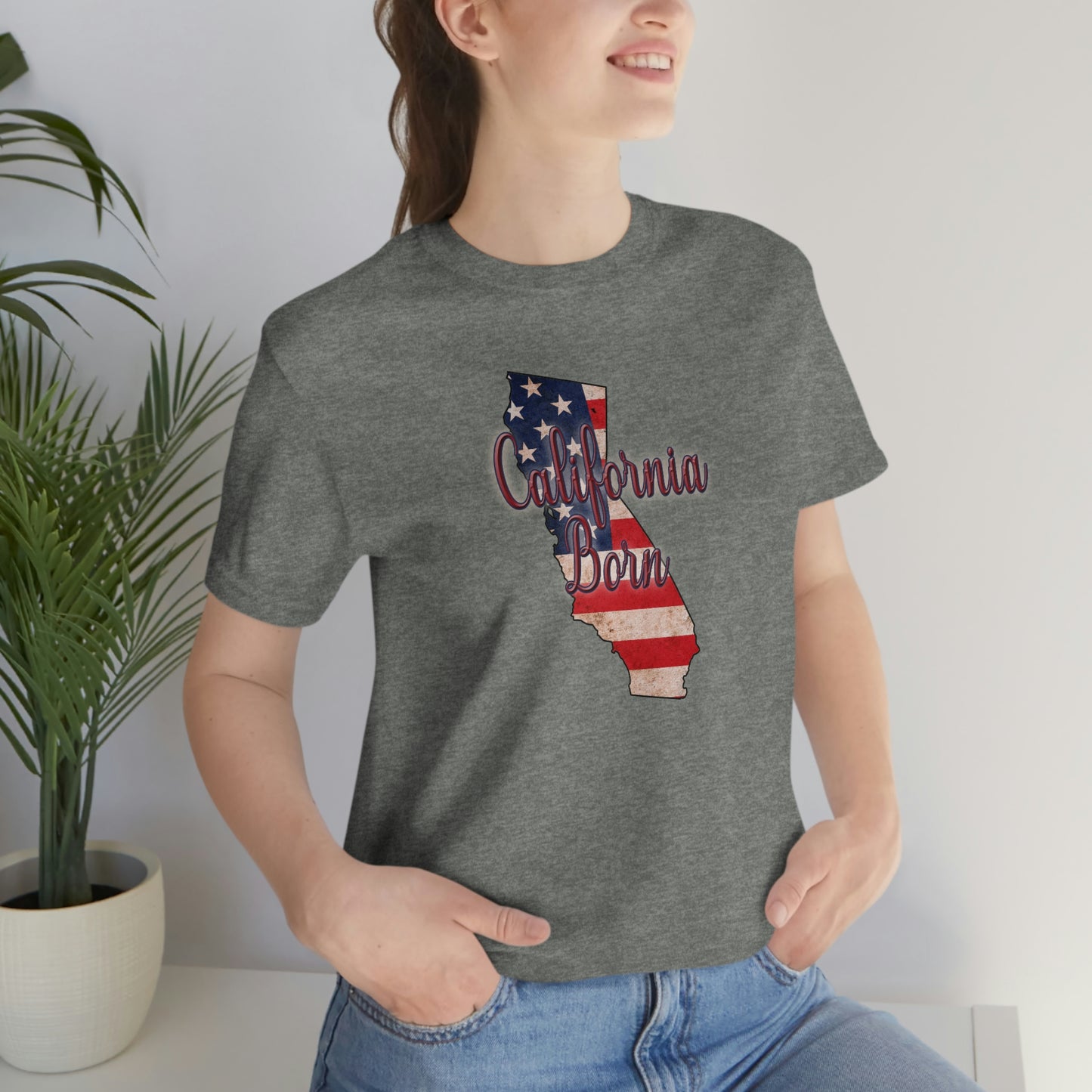 California US Flag Unisex Jersey Short Sleeve Tee Tshirt T-shirt