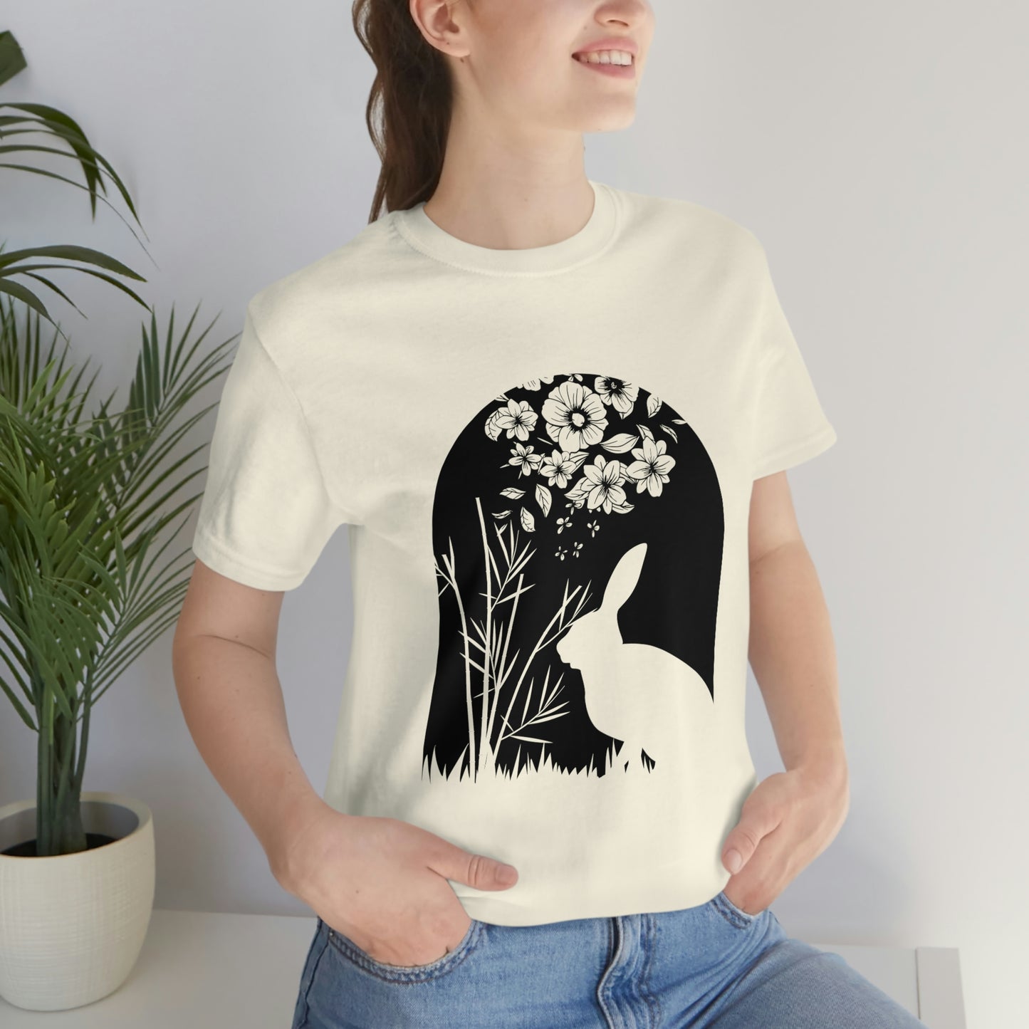 Bunny silhouette scene tshirt tee t-shirt