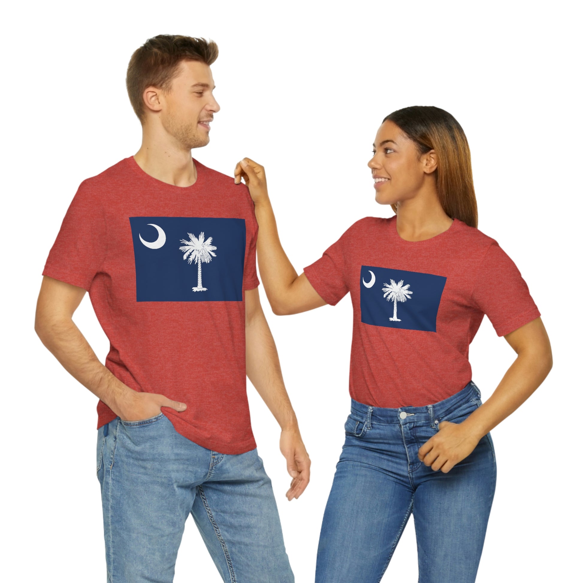 South Carolina Flag Unisex Jersey Short Sleeve Tee Tshirt T-shirt