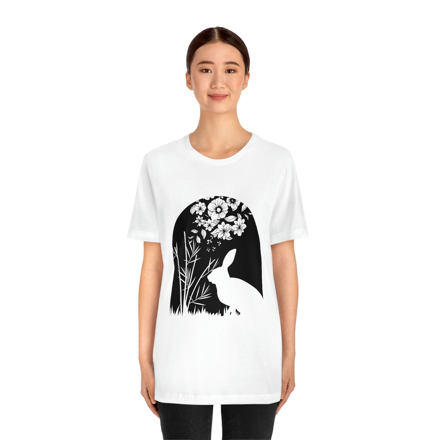 Bunny silhouette scene tshirt tee t-shirt