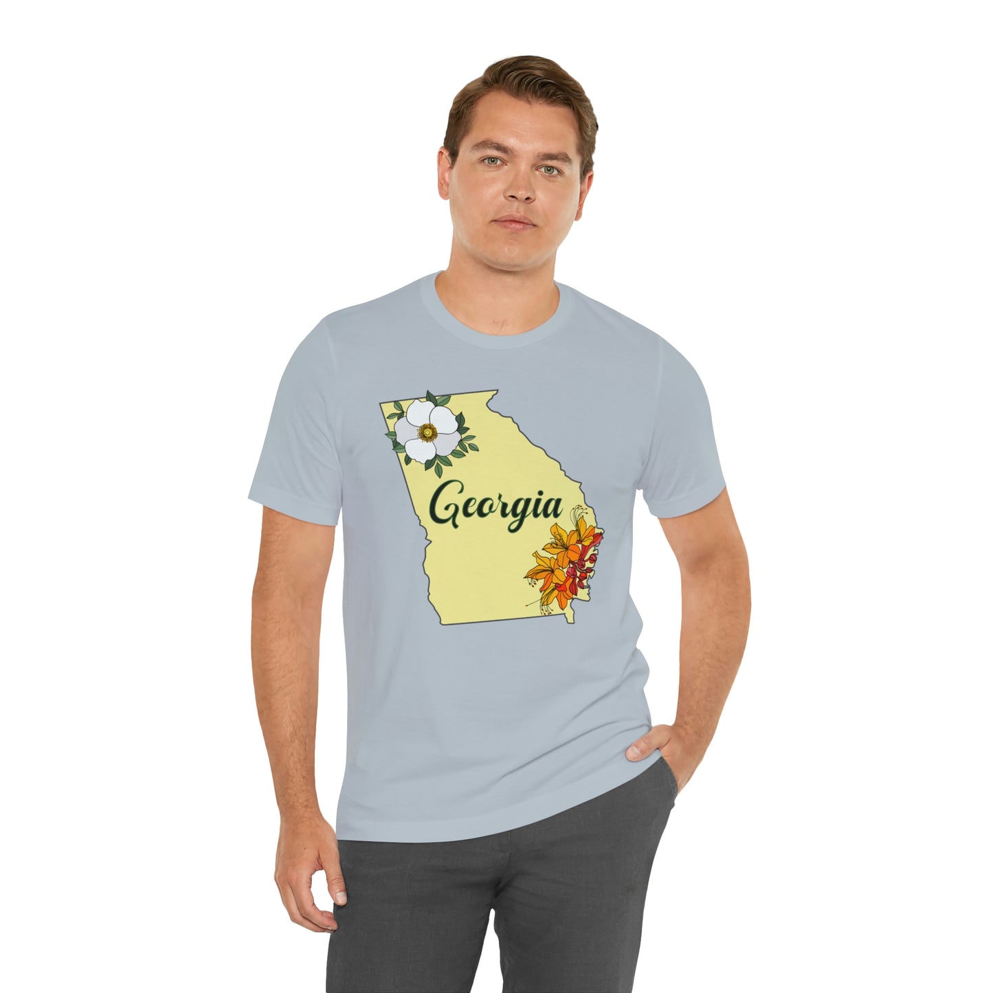 Georgia State Flower Short Sleeve T-shirt