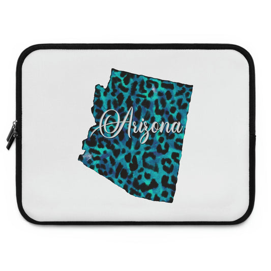Arizona Blue Leopard Print Laptop Sleeve