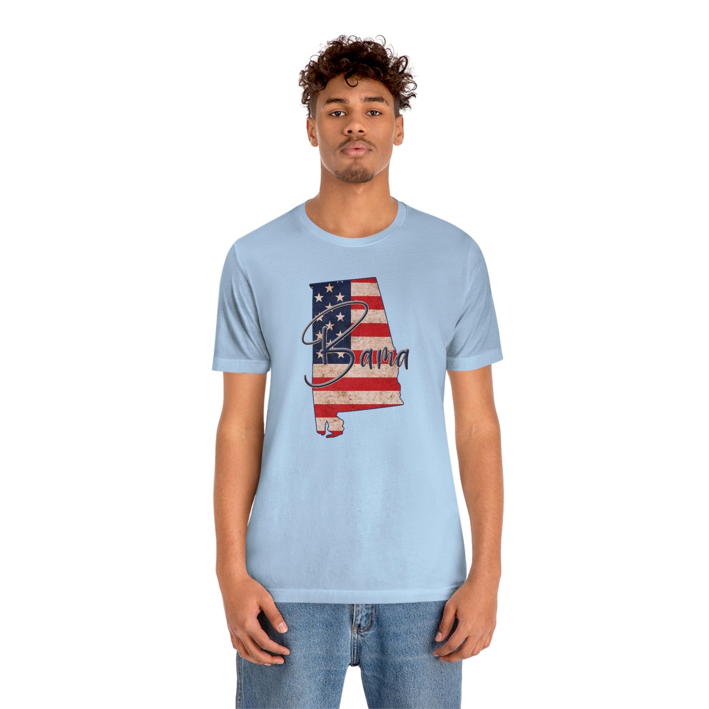 Alabama Bama Flag Unisex Jersey Short Sleeve T-shirt