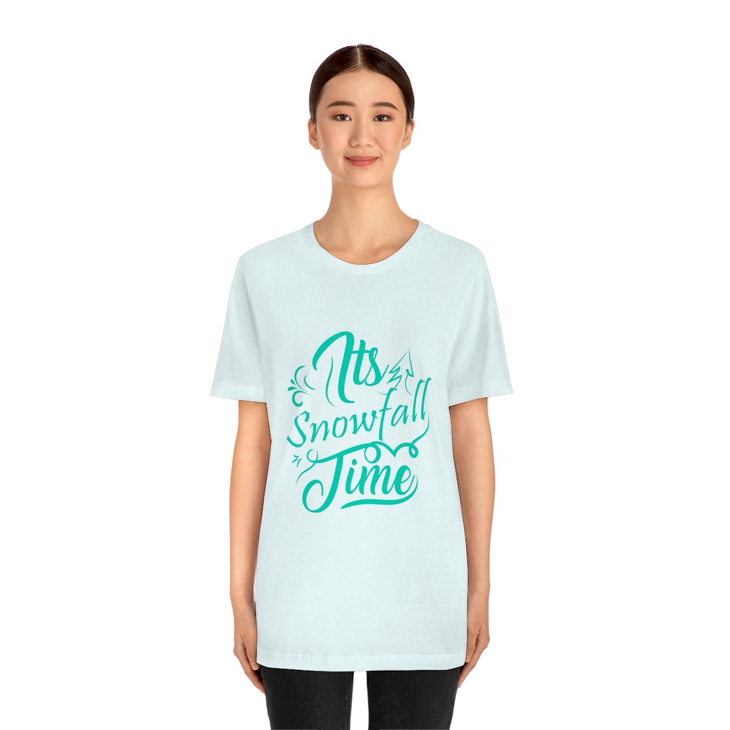 It's Snowfall Time Print Unisex Jersey Short Sleeve Tee