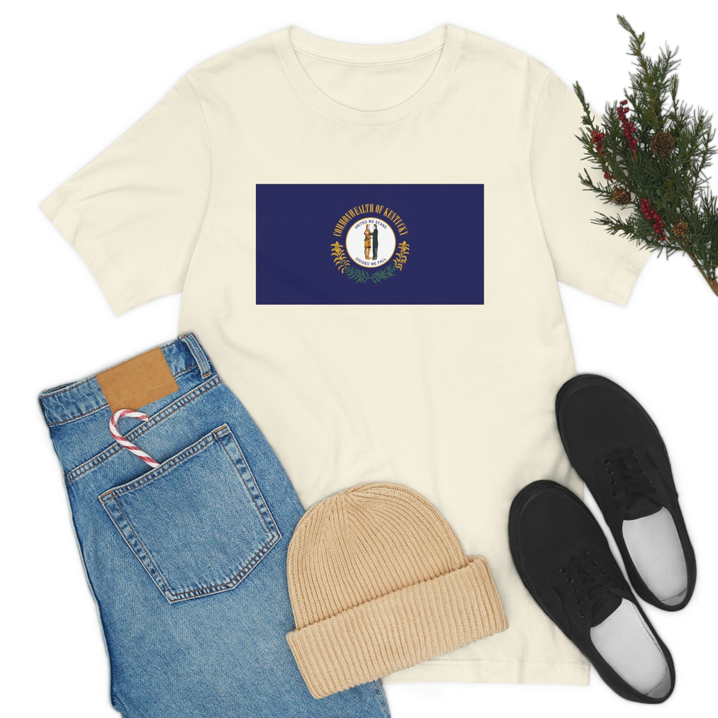 Kentucky Flag Unisex Jersey Short Sleeve Tee Tshirt T-shirt