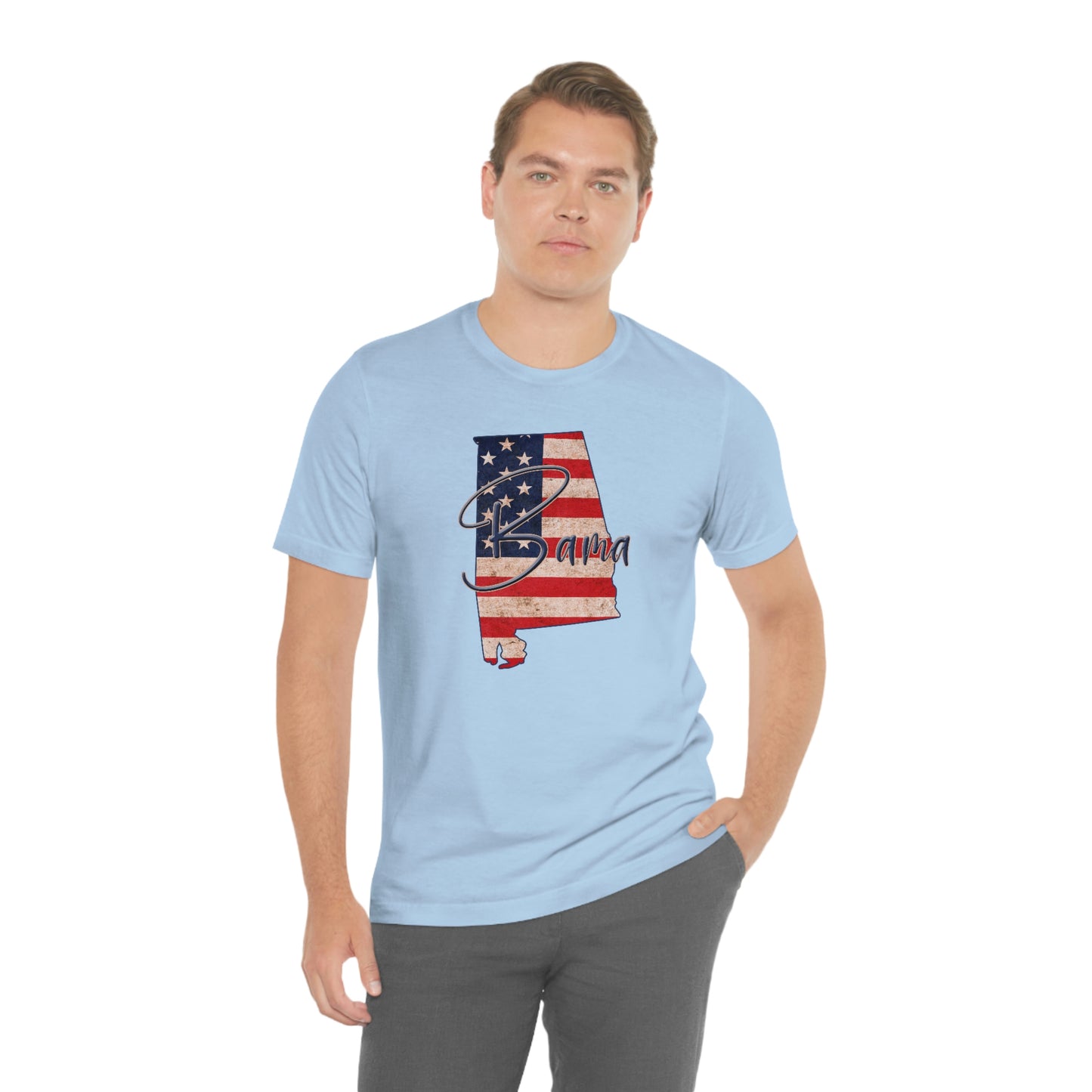 Alabama Bama Flag Unisex Jersey Short Sleeve T-shirt
