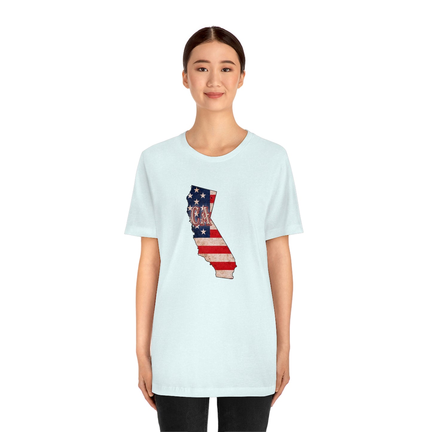 California US Flag Unisex Jersey Short Sleeve Tee Tshirt T-shirt
